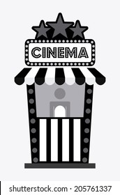 cinema design over white background vector illustration