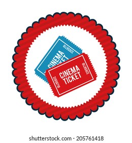 cinema design over white background vector illustration