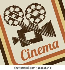 Cinema design, vector illustration
