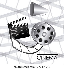 Cinema design, vector illustration 