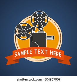 Cinema digital design, vector illustration 10 eps graphic