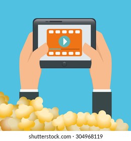 Cinema digital design, vector illustration 10 eps graphic
