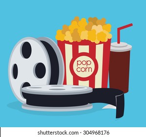 Cinema digital design, vector illustration 10 eps graphic