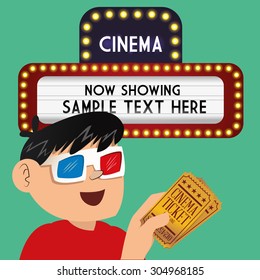 Cinema digital design, vector illustration 10 eps graphic