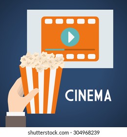 Cinema digital design, vector illustration 10 eps graphic