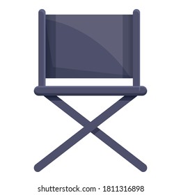 Cinema director chair icon. Cartoon of cinema director chair vector icon for web design isolated on white background