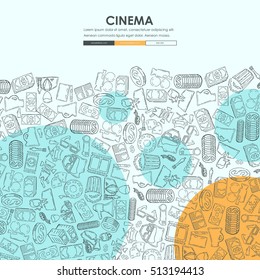 cinema Doodle Website Template Design