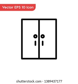 Cinema Door, Door Stroke Vector Icon