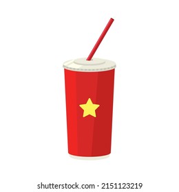 cinema drink design over white