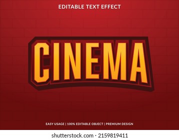 plantilla editable de cine con uso de estilo negrita para el logotipo de negocios y la marca