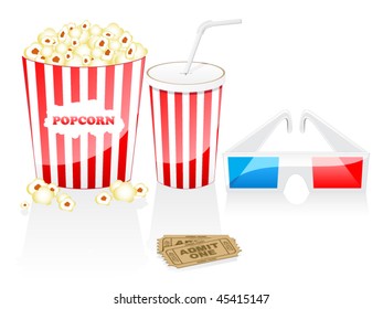 Cinema elements. Cinema concept.