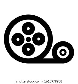 
 Cinema, entertainment Bold Vector Icon which can be easily edited or modified
