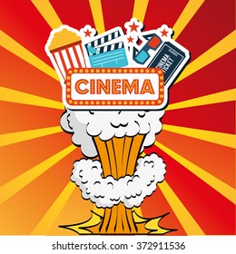 cinema entertainment design, vector illustration eps10 graphic 