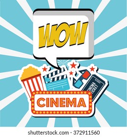 cinema entertainment design, vector illustration eps10 graphic 
