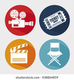 cinema entertainment design, vector illustration eps10 graphic 