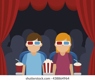 cinema entertainment design, vector illustration eps10 graphic 