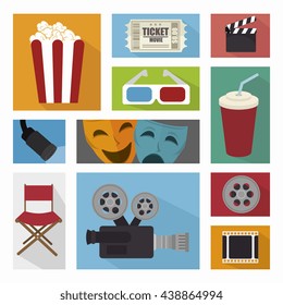 cinema entertainment design, vector illustration eps10 graphic 