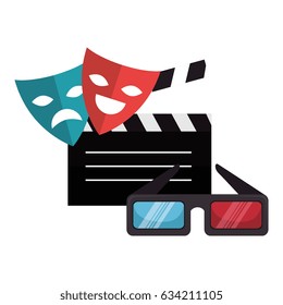 cinema entertainment elements icons