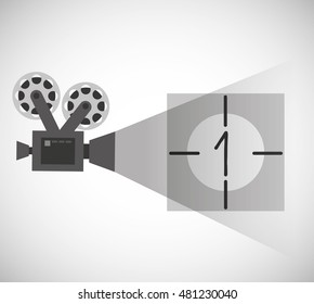 cinema entertainment flat icon vector illustration design