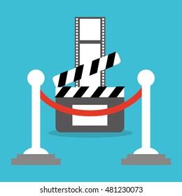 cinema entertainment flat icon vector illustration design