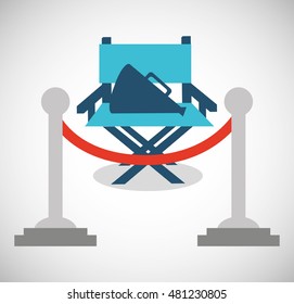 cinema entertainment flat icon vector illustration design