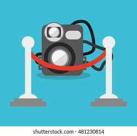 cinema entertainment flat icon vector illustration design