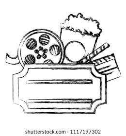 cinema entertainment set icons