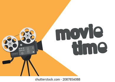 Cinema festival and movie night poster template. Vector