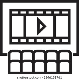 Cinema Film Festival Outline Icon