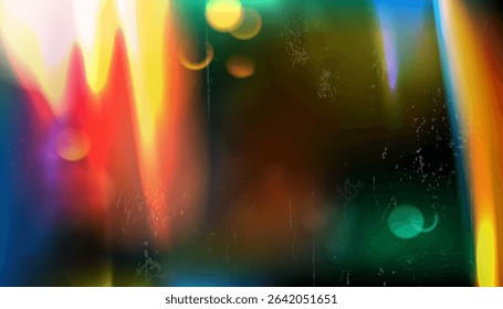 Cinema film flare overlay background. Old camera photo filter. Textured gradient pattern