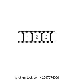 cinema film illustration. Element of theter for mobile concept and web apps. Detailed cinema film icon can be used for web and mobile. Premium icon on white background