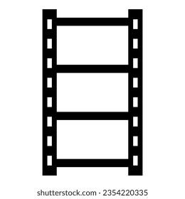 Cinema film strip icon isolated on white background