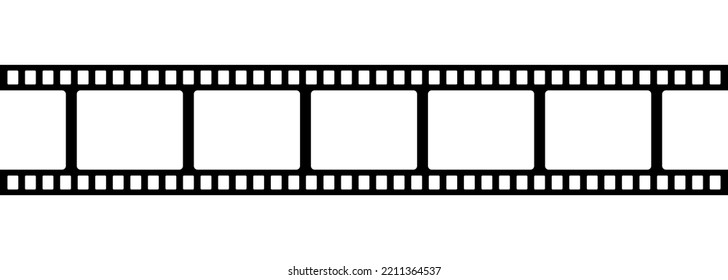 Cinema film strip icon. Vector illustration isolated on white background