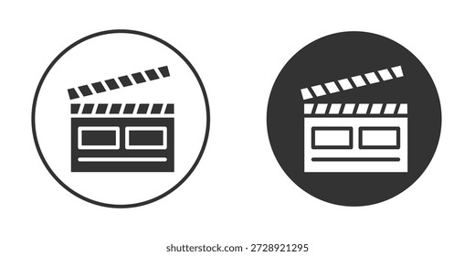 Cinema Flapper Symbol Clipart Vektordesigns für grafische Projekte