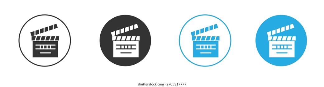 Cinema flapper icon. Graphic icon design template