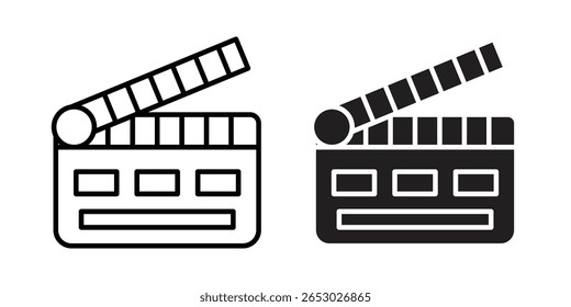 Ícone de flapper de cinema Design de logotipo Modelo de vetor Ilustração