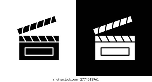 Cinema flapper icon vector pictograms for web