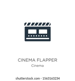 Cinema flapper icon vector. Trendy flat cinema flapper icon from cinema collection isolated on white background. Vector illustration can be used for web and mobile graphic design, logo, eps10
