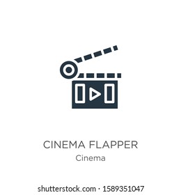 Cinema flapper icon vector. Trendy flat cinema flapper icon from cinema collection isolated on white background. Vector illustration can be used for web and mobile graphic design, logo, eps10