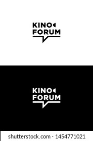 Cinema forum company logo template.