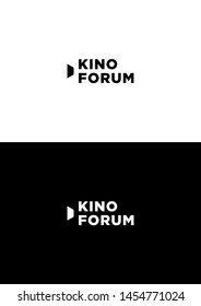 Cinema forum company logo template.