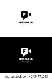 Cinema forum company logo template.