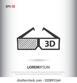 Cinema glass icon for web and mobile
