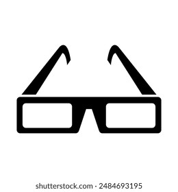 Cinema glasses icon illustrated in vector