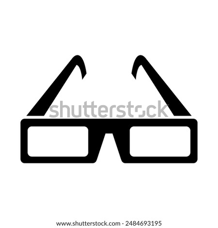 Cinema glasses icon illustrated in vector