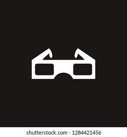 cinema glasses icon. cinema glasses vector design. sign design