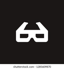 cinema glasses icon. cinema glasses vector design. sign design