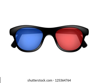 Cinema glasses in retro design