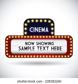 cinema graphic design , vector illustration