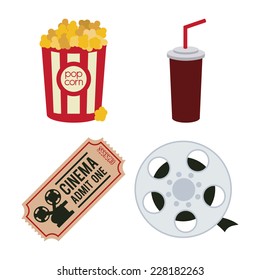 cinema graphic design , vector illustration